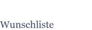 Wunschliste